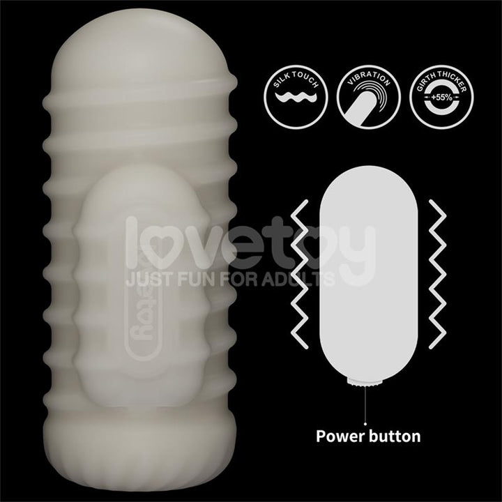 Knights Ring Vibrating Dual Purpose Sleeve Wavy
