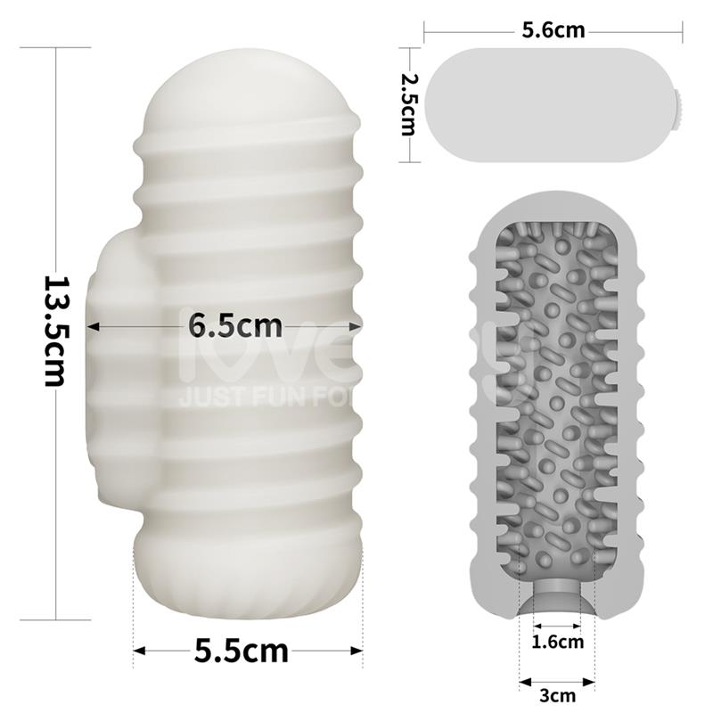 Knights Ring Vibrating Dual Purpose Sleeve Wavy