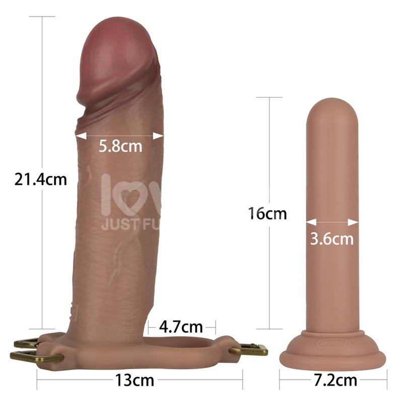 Ingen Adjustable Strap On with Hollow Dildo 9 Enhanced Set L XL 2XL