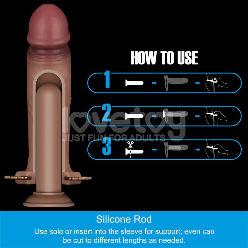 Ingen Adjustable Strap On with Hollow Dildo 9 Enhanced Set L XL 2XL