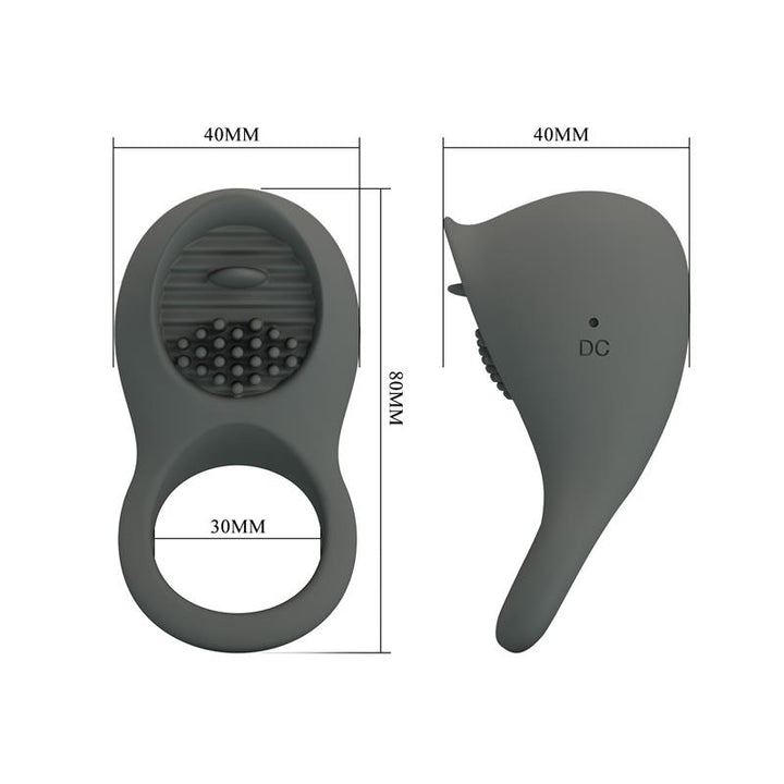 Nimbus Vibrating Cock Ring with Licking Tongue