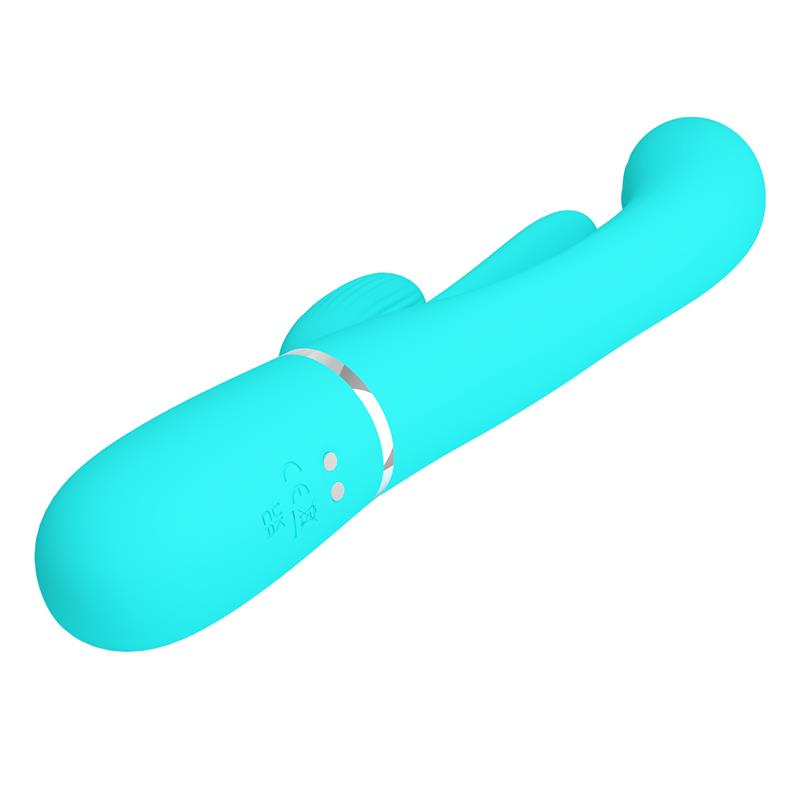 Shania Tripple Rabbit Vibrator Turquoise