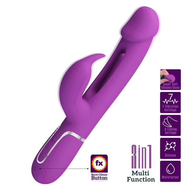 Kampas Vibrator With Licking Lilac