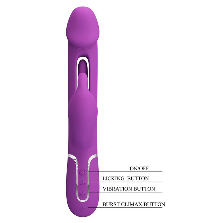 Kampas Vibrator With Licking Lilac