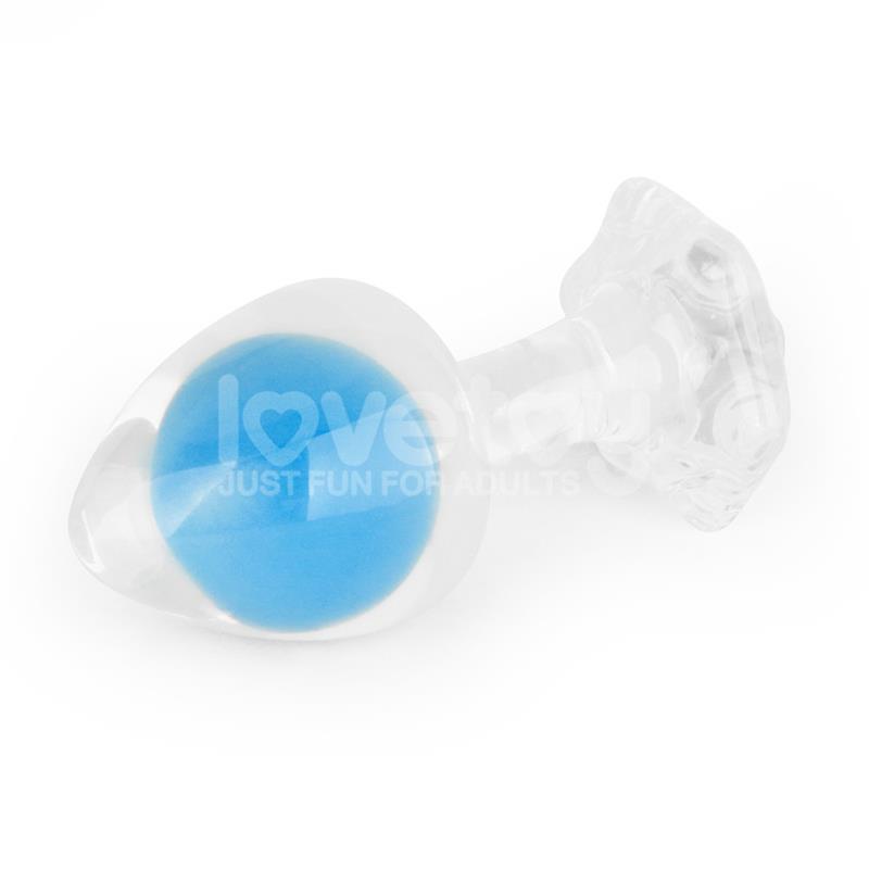 Gemoria Silicone Butt Plug Internal Steel Ball Glow in the Dark