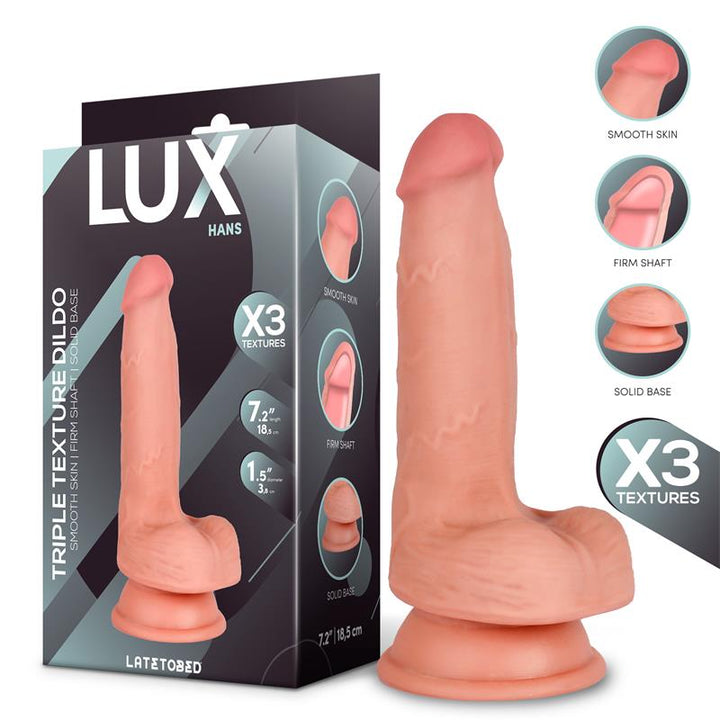 Hans Triple Density Dildo with Balls 72