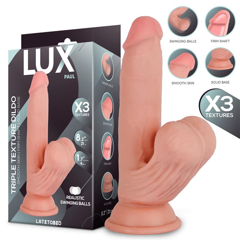 Paul Triple Density Dildo with Swinging Balls 82