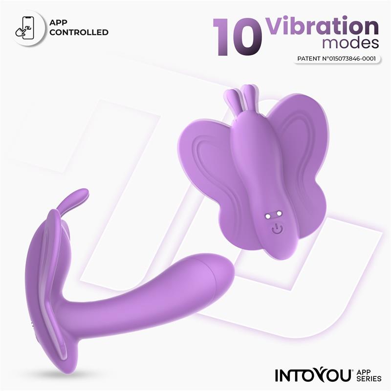 Wingy Butterfly Vibrator with App Lavender