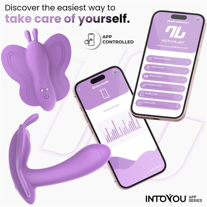 Wingy Butterfly Vibrator with App Lavender