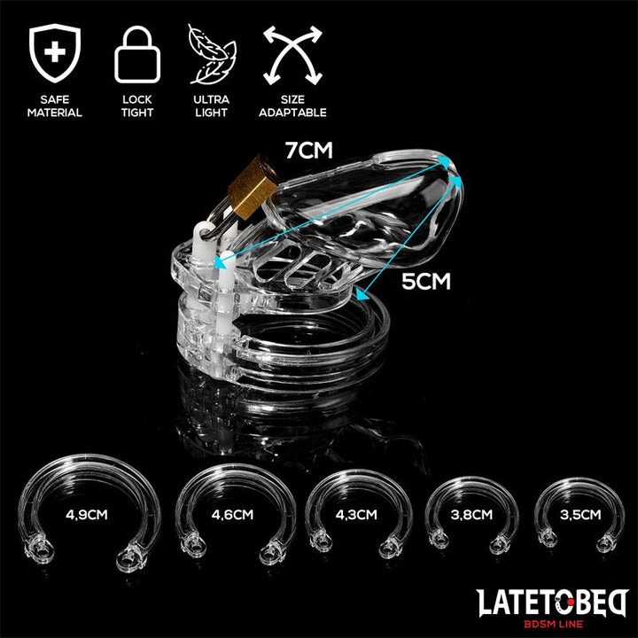 Chastity Penis Cage Short Clear