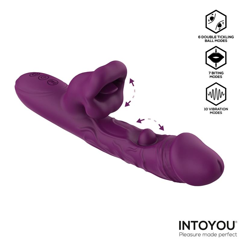 Bella Vibe with Double Tickling Ball and Biting 3 Motors