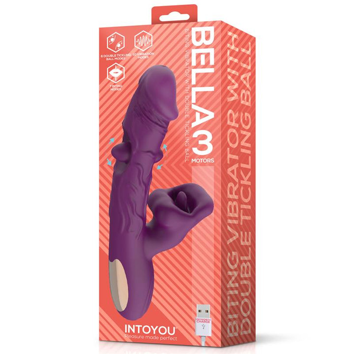 Bella Vibe with Double Tickling Ball and Biting 3 Motors