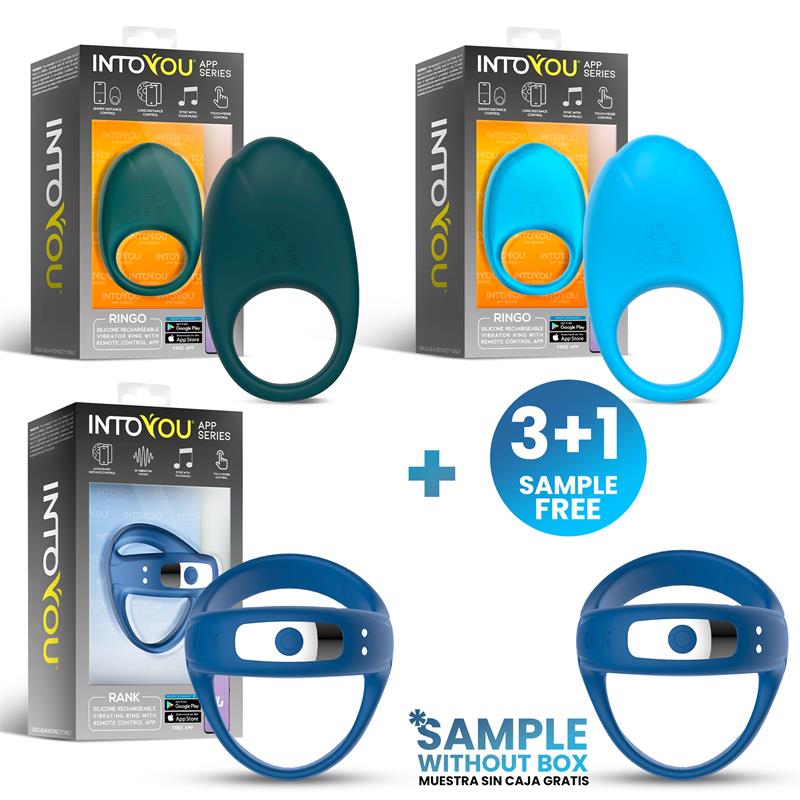 Pack 3 Tester Asorted Penis Ring Ringo and Rank APP