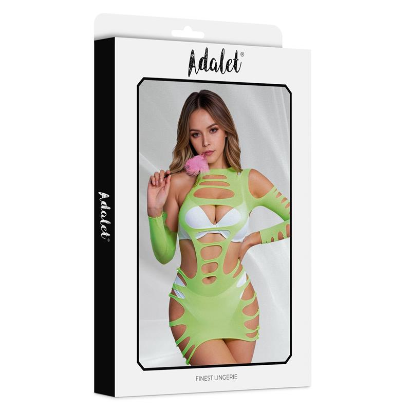 Willow Hollow out Dress Yellow Fluor One Size