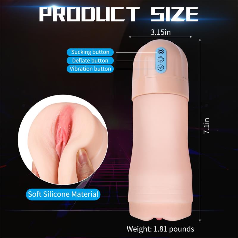 Masturbator with Vibration and Sucking Efect Suctroker V10 X