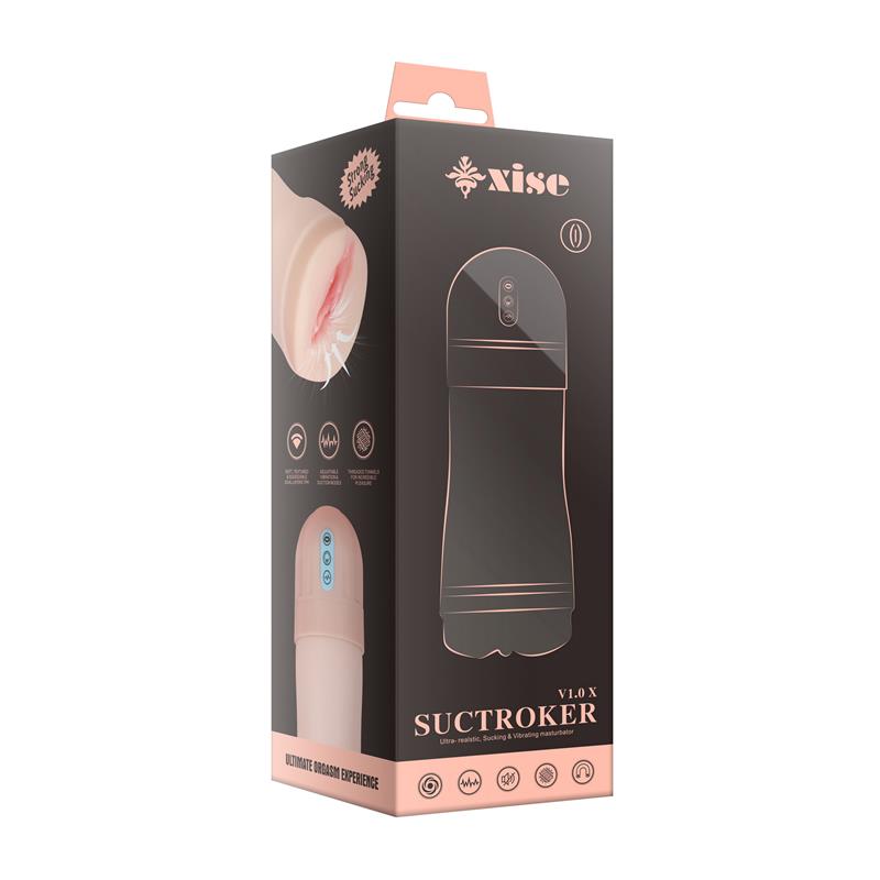 Masturbator with Vibration and Sucking Efect Suctroker V10 X