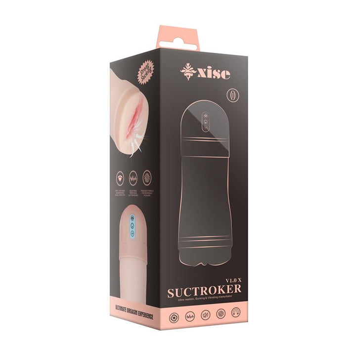 Masturbator with Vibration and Sucking Efect Suctroker V10 X