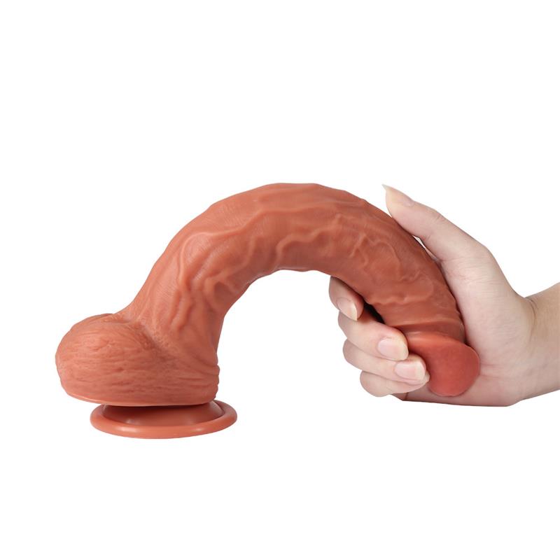 Len Dildo Double layered silicone 1043