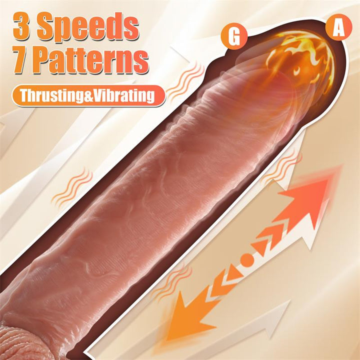 Marvin Dildo with Thrusting and Vibratiion 807