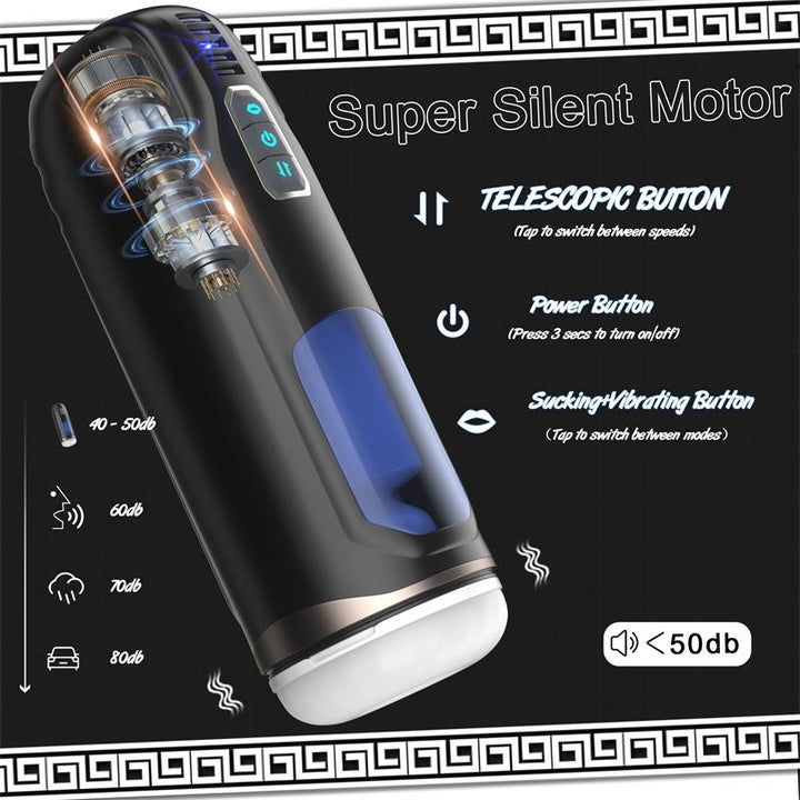 Cosima Masturbator with Thrusting Vibration and suction efect