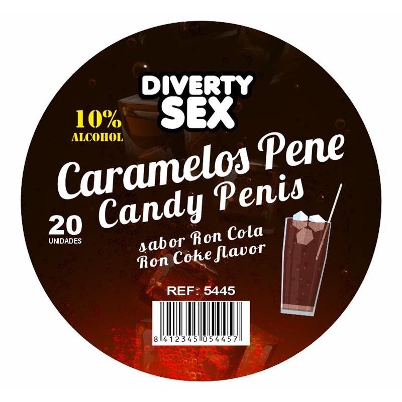 20 Penis shaped candies Ron Cola Flavor