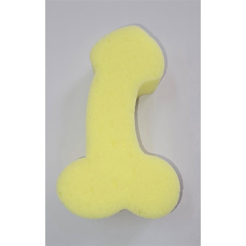 Bath Sponge Penis Shaped Yellow