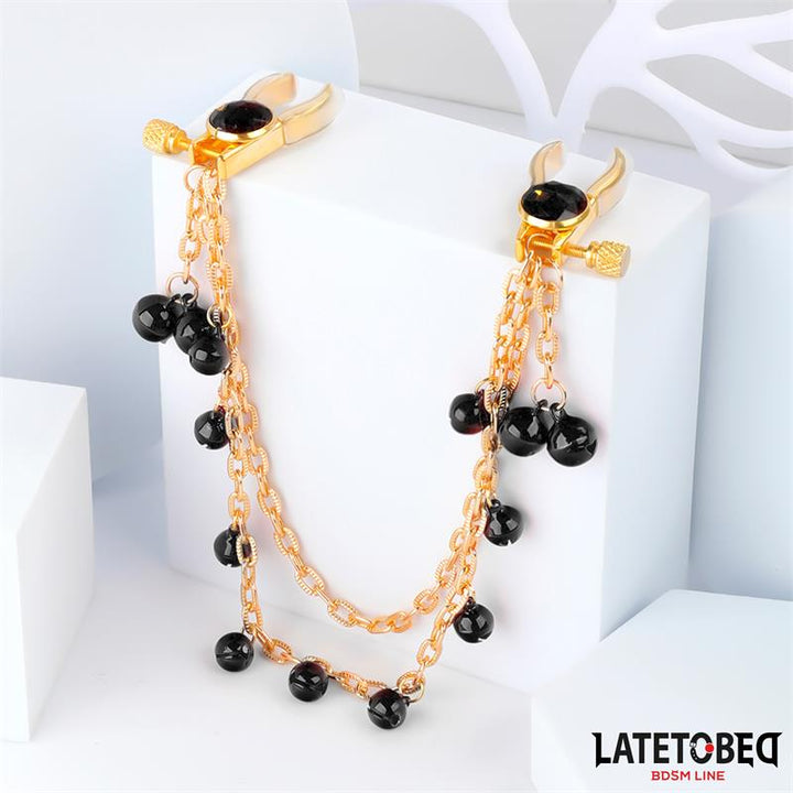 Nipple Clamps with Chain and Bells