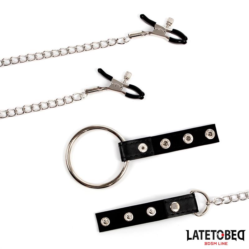 Nipple Clamps With Penis Ring
