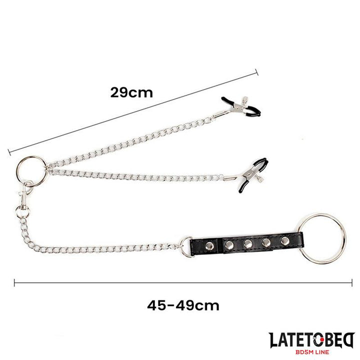 Nipple Clamps With Penis Ring