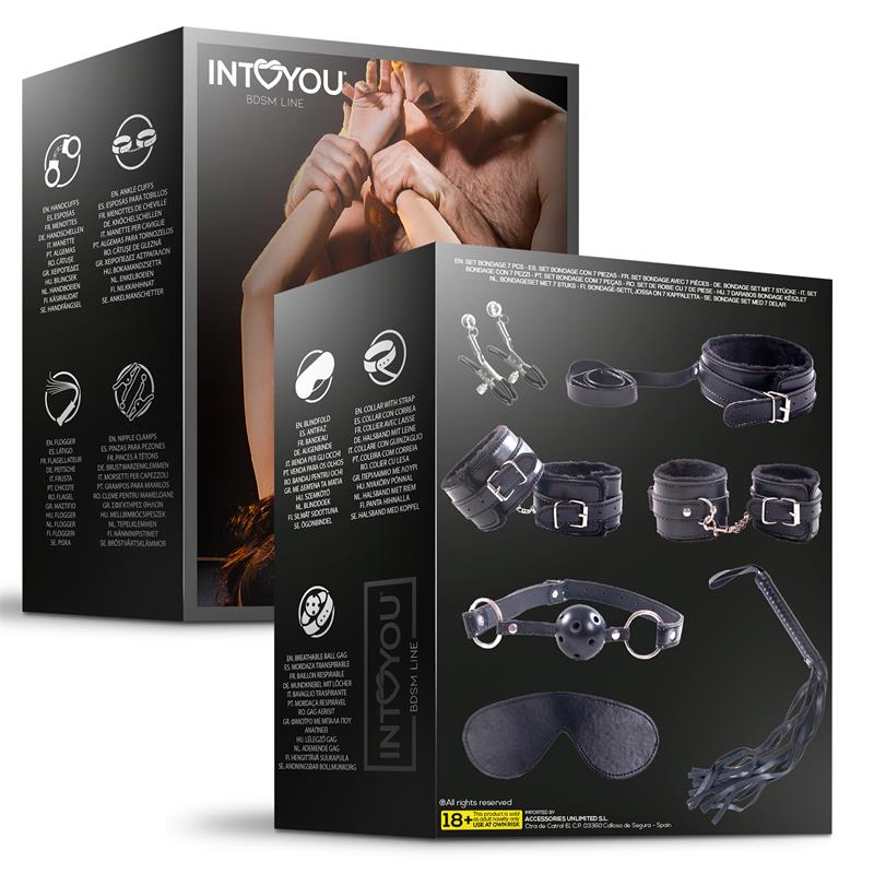 7 Pcs Bondage Set Furry Kit