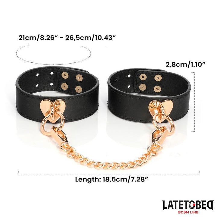 8 Piece Leather Bondage Kit with Storage Case