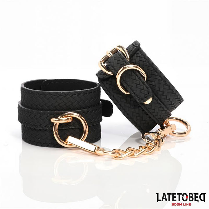 Weaving patterns wrist cuff Golden Chain