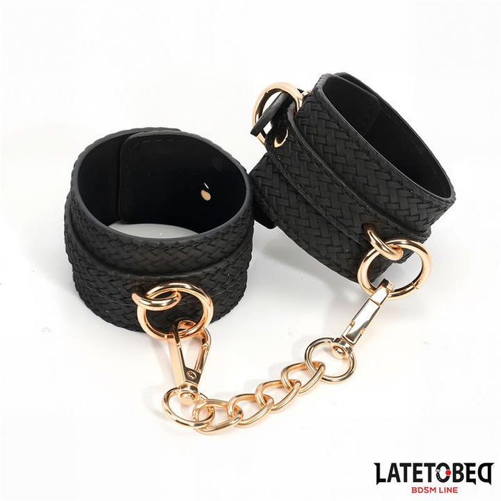 Weaving patterns ankle cuff Golden Chain