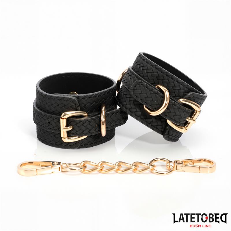 Weaving patterns ankle cuff Golden Chain