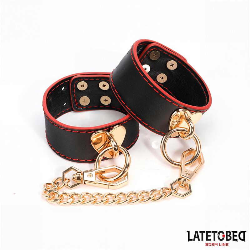 Wrist Cuff with Golden Chain