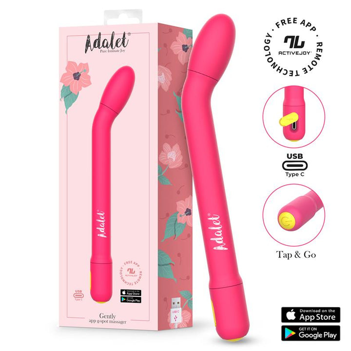 Gently G Point Vibrator with APP Pink