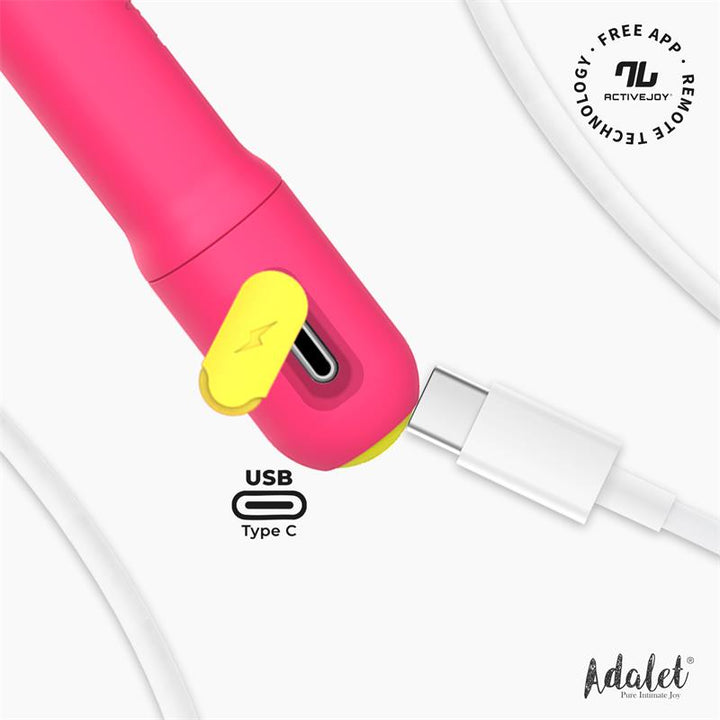 Gently G Point Vibrator with APP Pink