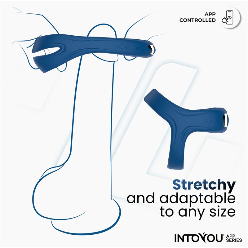 Rank Vibrating Ring with App Blue