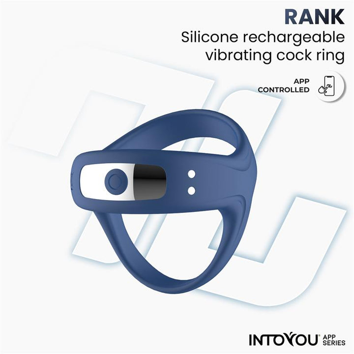 Rank Vibrating Ring with App Blue