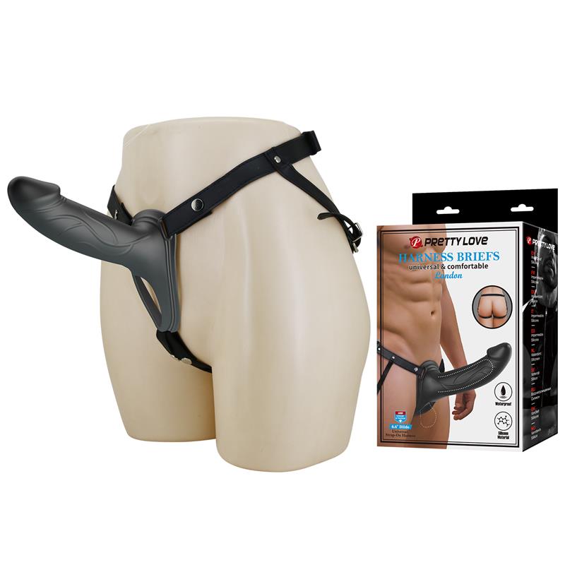 London Universal Strap On Harness with Hollow Dildo 66