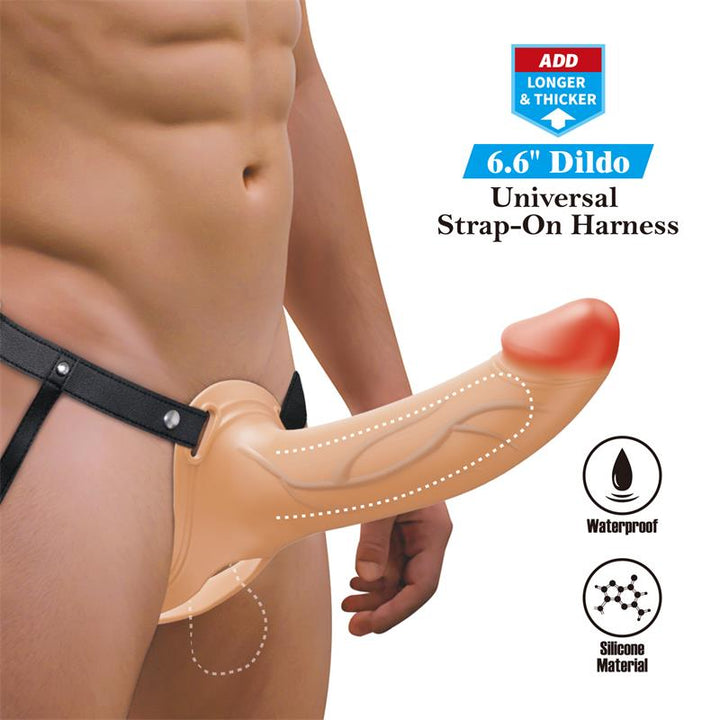 London Universal StrapOn Harness with Hollow Dildo 66