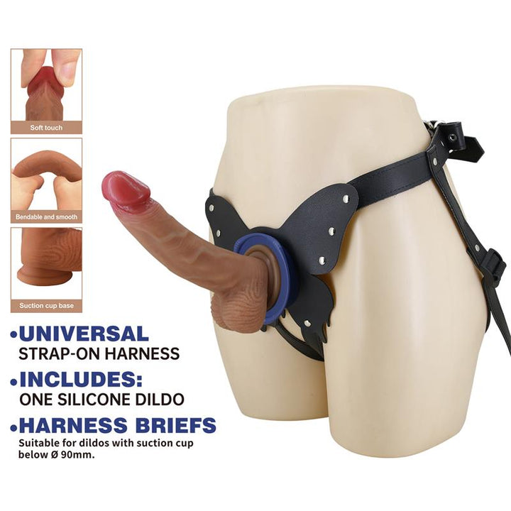 Wells Universal Strap On Harness with Dildo