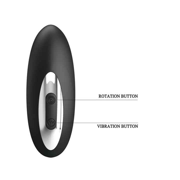 Prostate Massager with Vibration and Rotating Balls