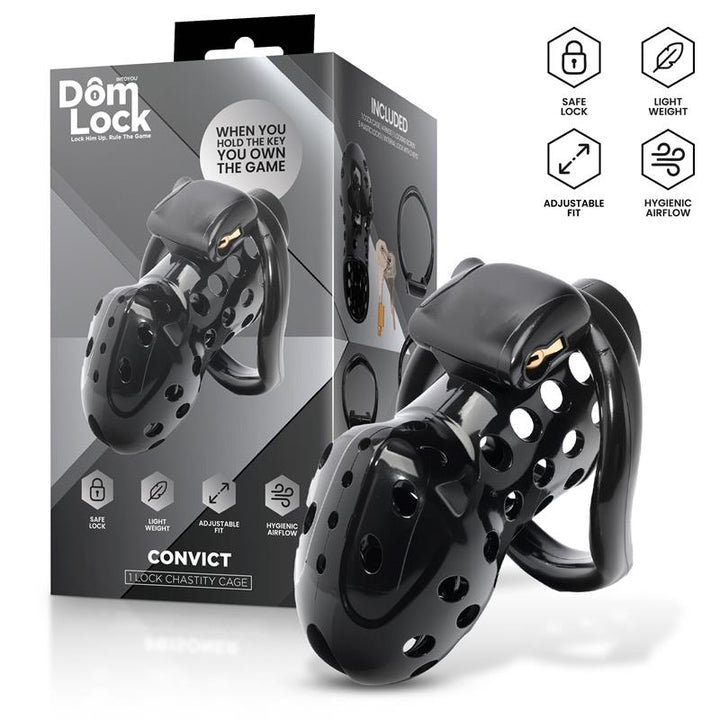 Convict Chastity Cage with Internal Lock