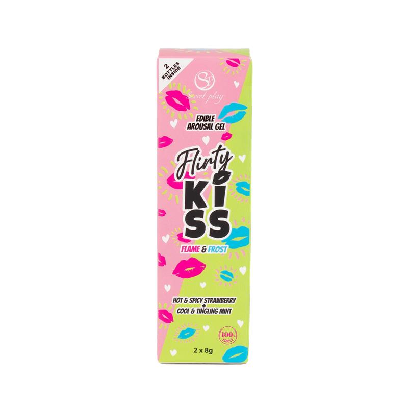 Flirty Kiss Strawberry and Mint Oral Sex Gels 2x8g