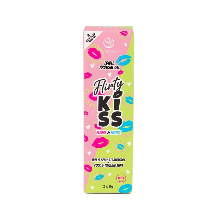 Flirty Kiss Strawberry and Mint Oral Sex Gels 2x8g