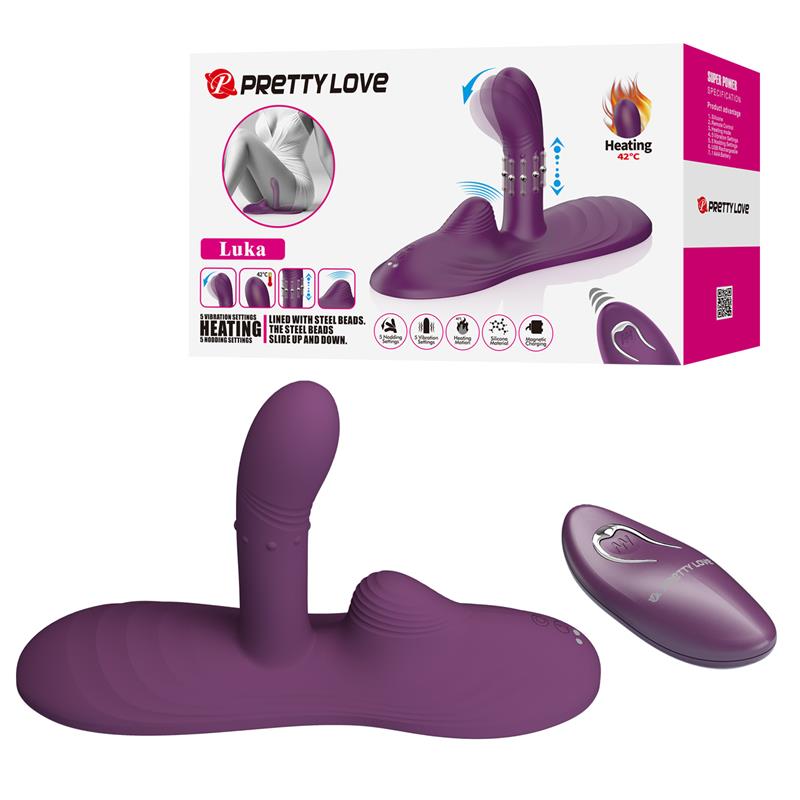 Luka Seat with Vibrator Finger Heat Effect and Rotating Beads