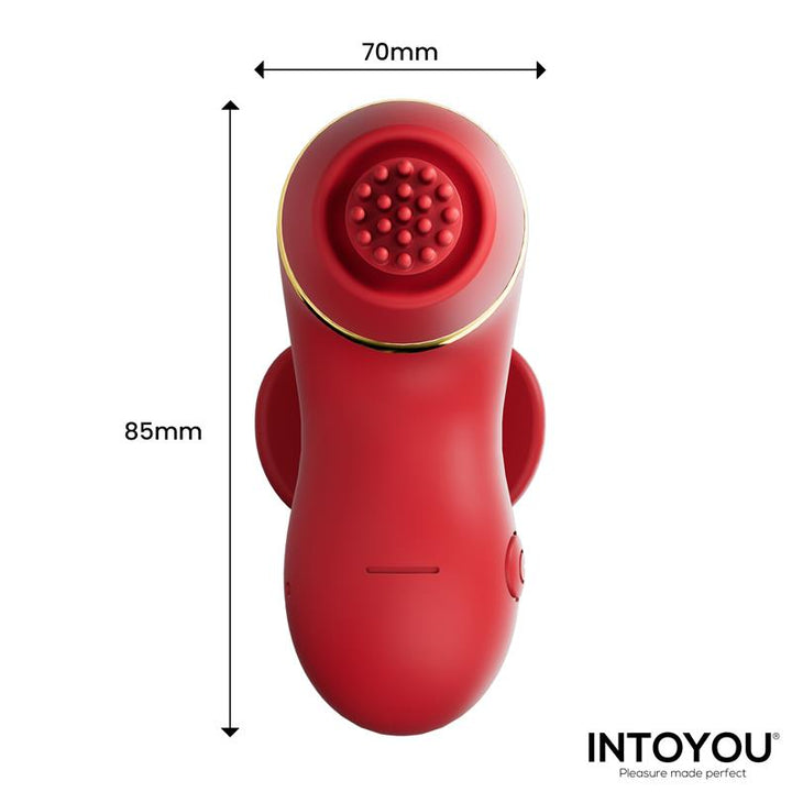 Beeny Stimulator with 4 Caps Suction Tapping Tickling and Licking