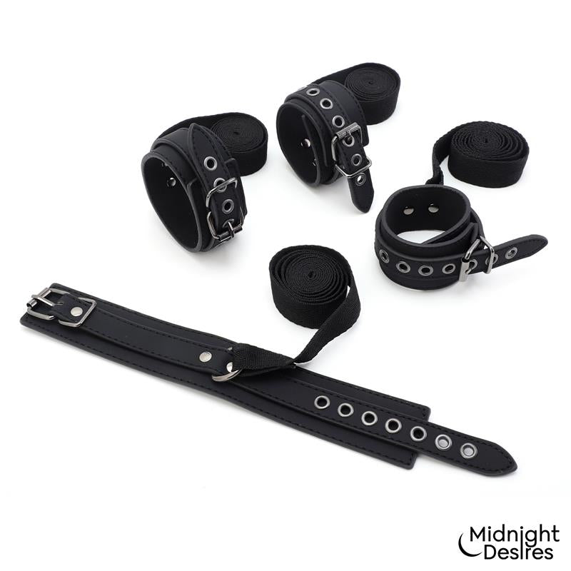 Bondage Set with Blindfold Feather Tickle and Cuffs