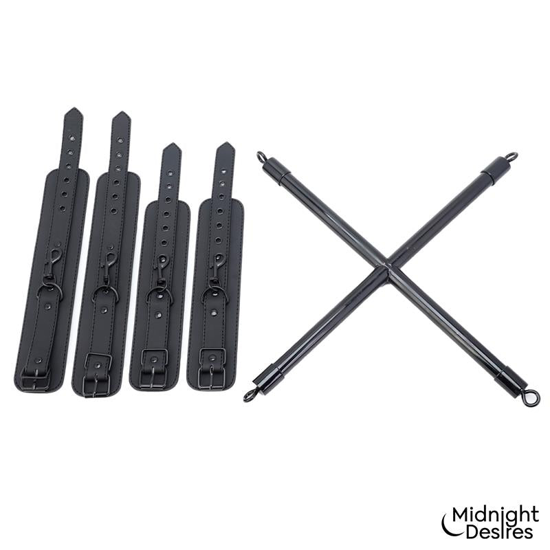 Rigid Crossed Bar with Cuffs